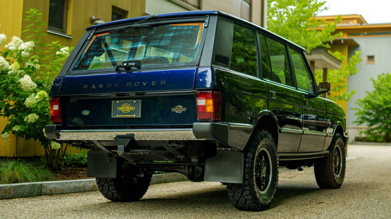 The rear of Legacy Overland's Range Rover Classic