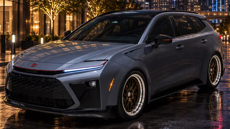 The front three-quarter of the Toyota Crown Signia GT-S Concept