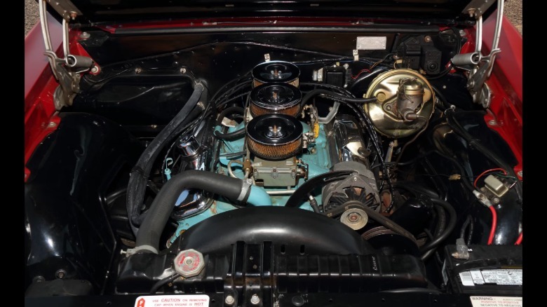 Engine image from a 1964 Pontiac GTO
