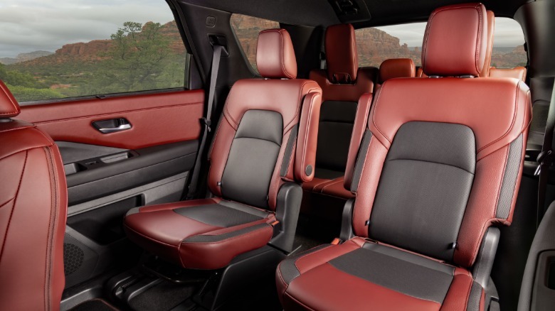 Rear seats of a 2027 Nissan Pathfinder Special Edition