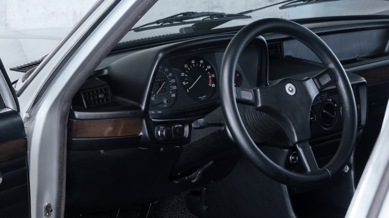 Interior shot of a 1979 BMW Motorsport 5 Series