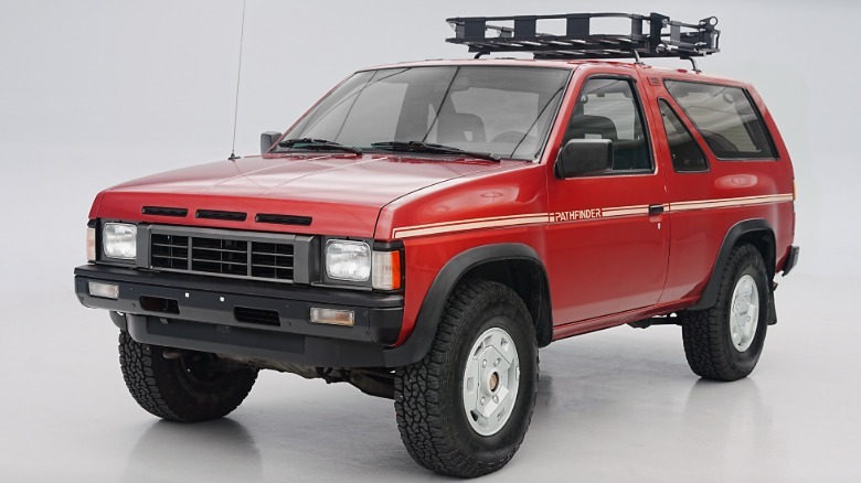 Front shot of a 1987 Nissan Pathfinder