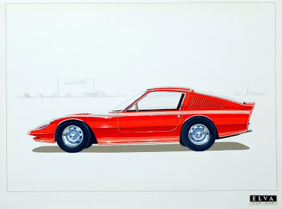  Trevor Fiore’s Jaguar, Austin-Healey, Lancia, etc concept sketches to be auctioned