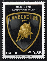  Lamborghini: Commemorative stamp issued by the Italian Post Office