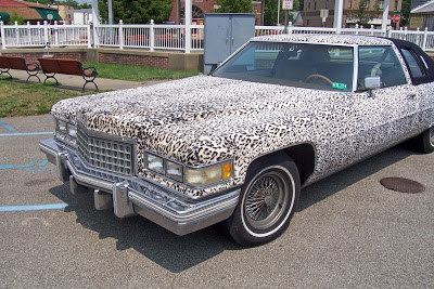  A Caddy That Purrs: Man Dresses Cadillac Deville Coupe in Jaguar Fur