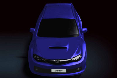  2008 Subaru Impreza WRX STi – Photoshoped  In Blue