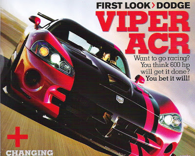  600Hp Dodge Viper ACR Revealed Prior To L.A. Debut!
