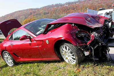  Breaking: Fiat CEO Sergio Marchionne Crashes With Ferrari 599 GTB