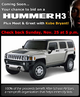  Bid On A Hummer H3 And Meet LA Lakers Star Kobe Bryant