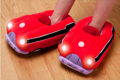  Illuminating Car Slippers With LED Lights