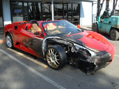  eBay: Scorched Ferrari F430 Spider for $110k