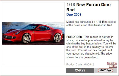  2009 Ferrari Dino Revealed by Die-Cast Model Seller?
