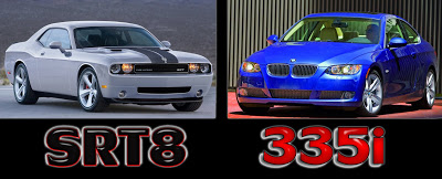  $40k Buyers: Dodge Challenger SRT8 or BMW 335i Coupe?