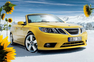  2008 Saab 9-3 Convertible Yellow Edition