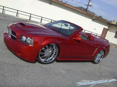  Ford Mustang Turned into Dodge Charger Convertible…