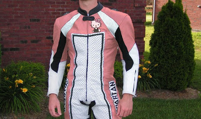  Hello Kitty Motorcycle Leather Suit