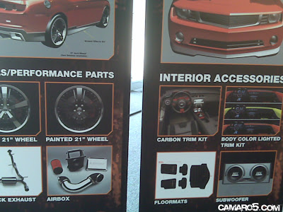  2010 Camaro Styling Accessories and Performance Parts Revealed