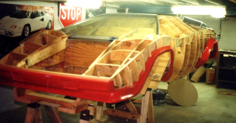 Man Hand-Builds Lamborghini Countach In His Own Basement!