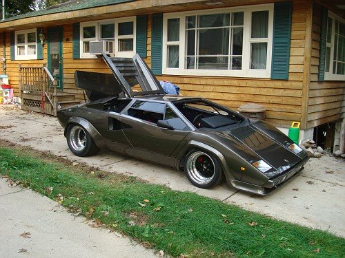 Man Hand-Builds Lamborghini Countach In His Own Basement!