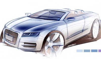  Allegedly Official Audi A5 Cabrio, A5 Sportback, A7 and A8 Sketches Appear on the web