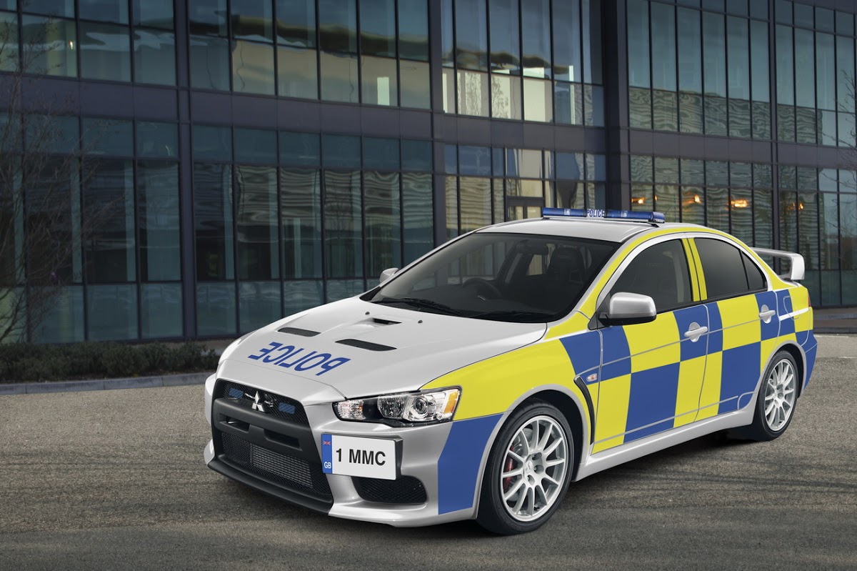 Mitsubishi Lancer EVO X Police Interceptor Carscoops