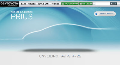  2010 Toyota Prius Countdown Begins on New Micro-Site