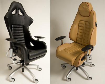  Sportscar Office Chairs Made from Lamborghini, Ferrari, Porsche and Corvette Seats!