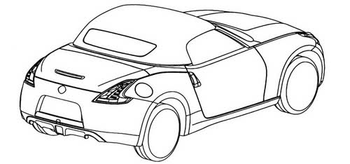  Nissan Drops the top on its 2010 370Z Roadster – Official Design Sketches