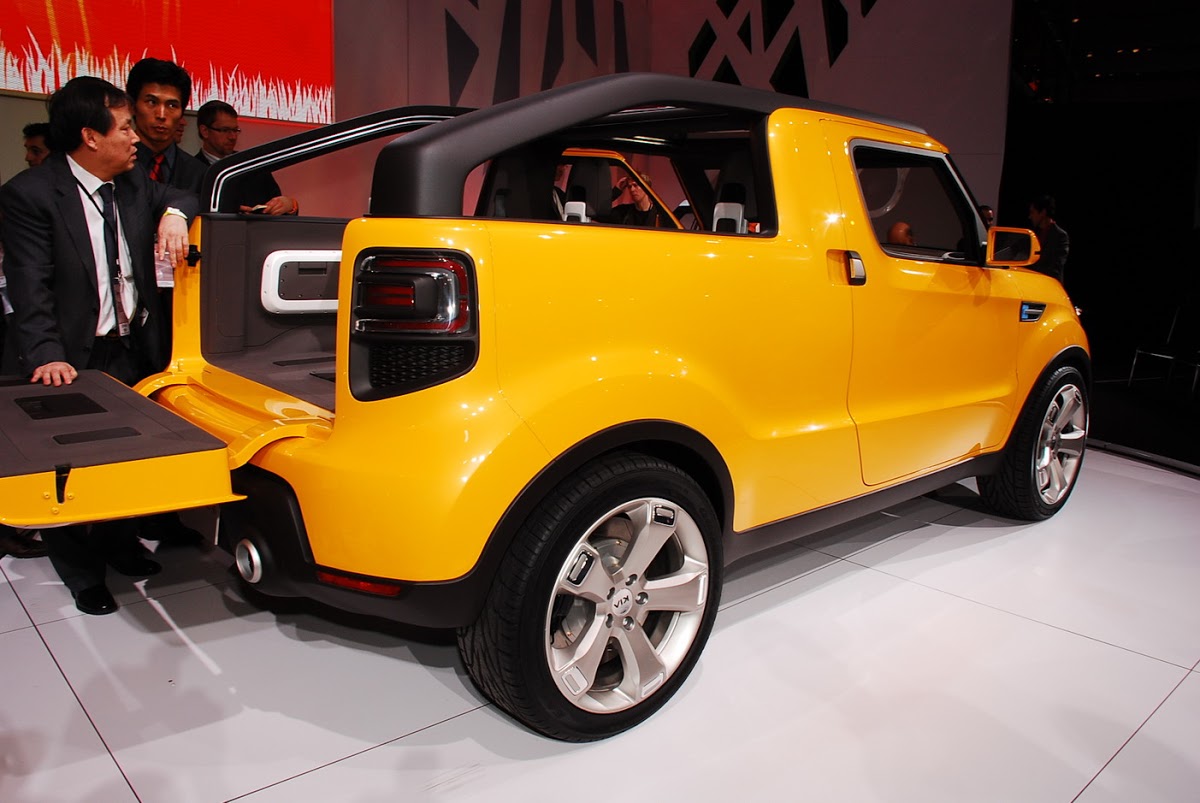 Detroit Show Kia's Fun Soulster Pickup Concept Carscoops