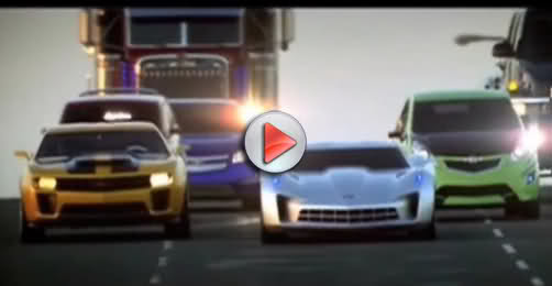  Exclusive footage from Transformers 2 with all Chevy Autobots, Including Corvette and Volt