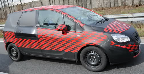  New Opel Meriva MPV with Suicide Rear Doors Spied