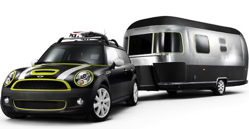  MINI Clubman with Airstream Trailer Concept: First Official Photos