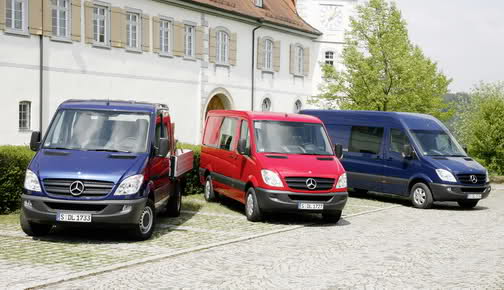  2009 Mercedes-Benz Sprinter gets New Diesel Engines and 6-Speed Gearboxes