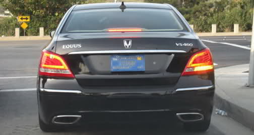  2010 Hyundai Equus Spotted with U.S. License Plates in Los Angeles