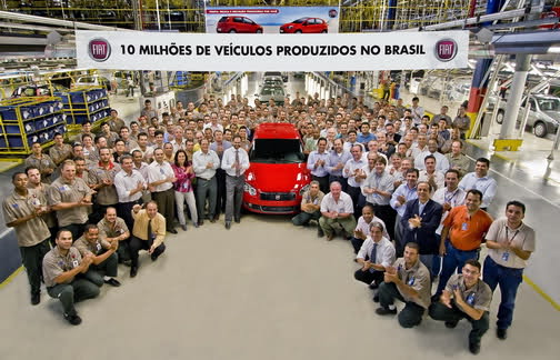  Fiat Builds its 10 Millionth Vehicle on Brazil