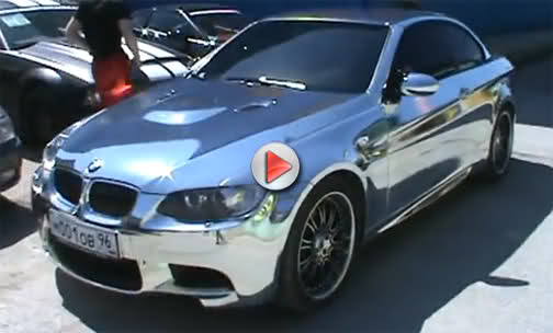  VIDEO: Russian BMW M3 Coupe-Convertible Chromed from Top to Bottom
