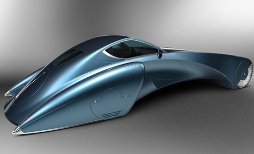  Bugatti Stratos: Retrotastic Concept Study by Bruno Delussu