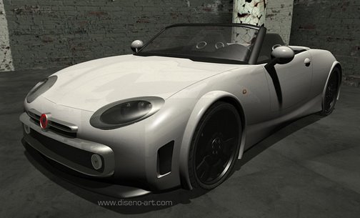  Fiat Sapor Roadster: Concept Study for a RWD Two-Seater Sports Car