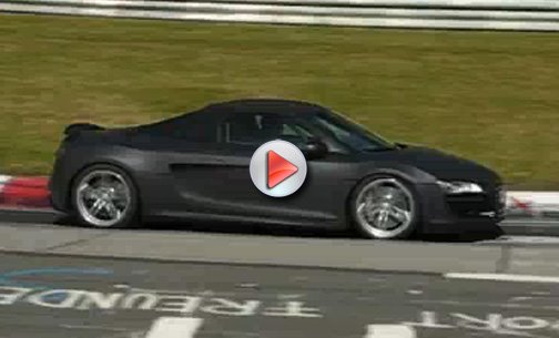  VIDEO: Audi R8 Spyder Spied Barely Camouflaged on the Nurburgring