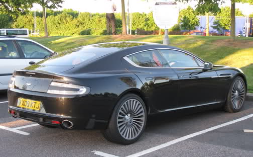  Aston Martin Rapide Production Model Spied Undisguised in Parking Lot by Reader!
