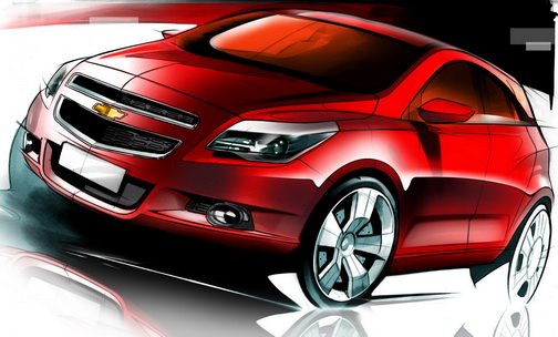  2010 Chevrolet Agile: Official Sketches of Ford Fiesta-Sized Supermini