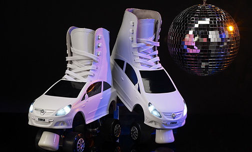  Offbeat: Vauxhall Corsa Roller Skates