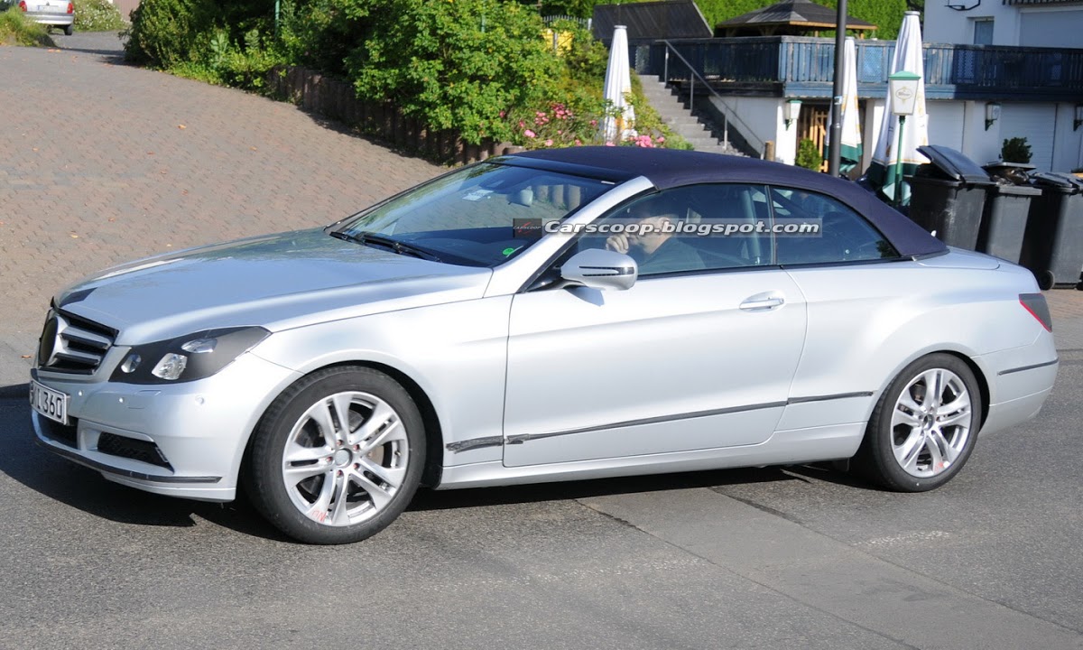 Mercedes Benz E Class Convertible New Spy Shots Leave Little To The Imagination Carscoops