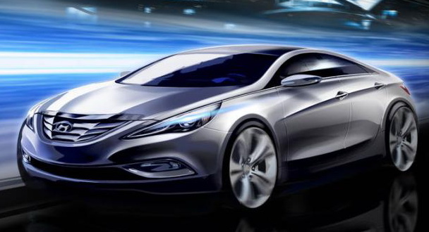  Hyundai sketches out 2011 Sonata YF, Official Presentation Pegged for Sep. 10