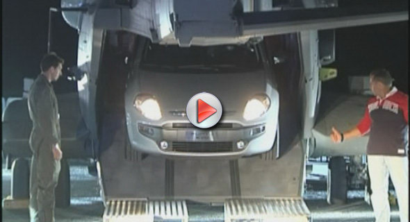  VIDEO: 2010 Fiat Punto EVO Presentation Aboard the Decks of Italy's Newest Aircraft Carrier