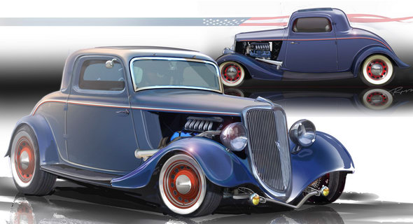  Turbo Rodding: Ford to Show 1934 Hot Rod with 400HP EcoBoost V6 at SEMA