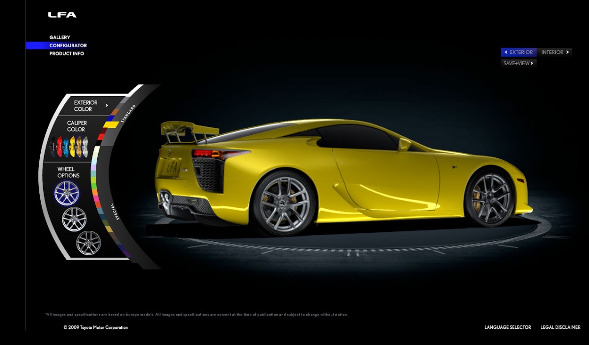 Lexus configurator europe