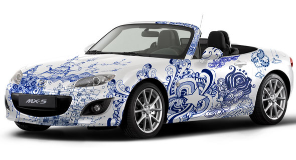  Mazda Raffles Off Mazda2, Mazda3 and MX-5 in Doodle Design