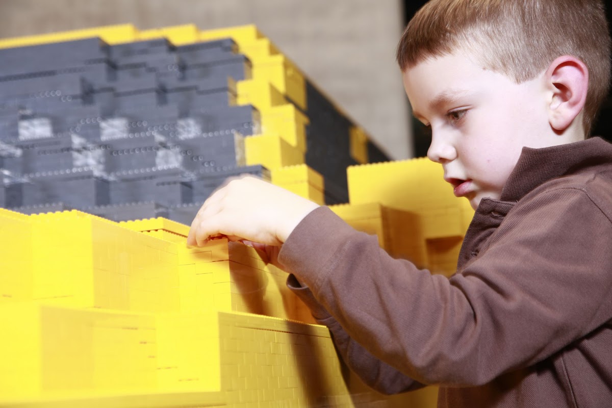 Дом из лего блоков