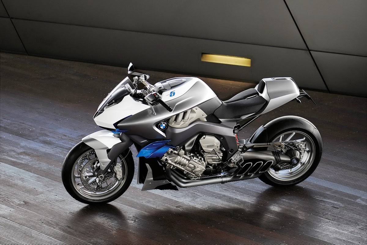 BMW Unveils Concept 6 Motorcycle with Inline Six-Cylinder Engine that ...